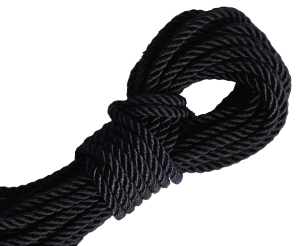 Black Nylon Bondage Shibari Rope